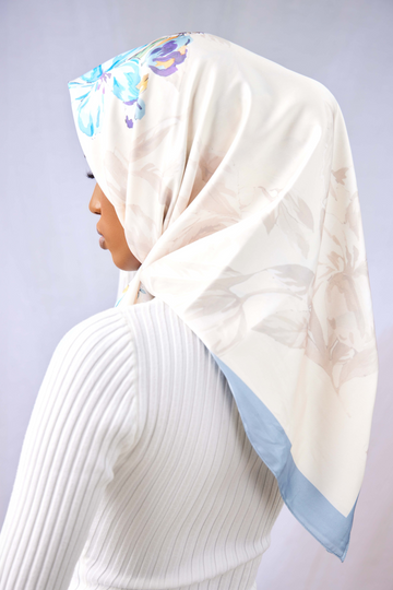Patterned Matte Silk ~ Petal