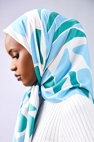 Patterned Matte Silk ~ Cloud