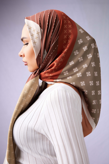 Patterned Matte Silk ~ Dune