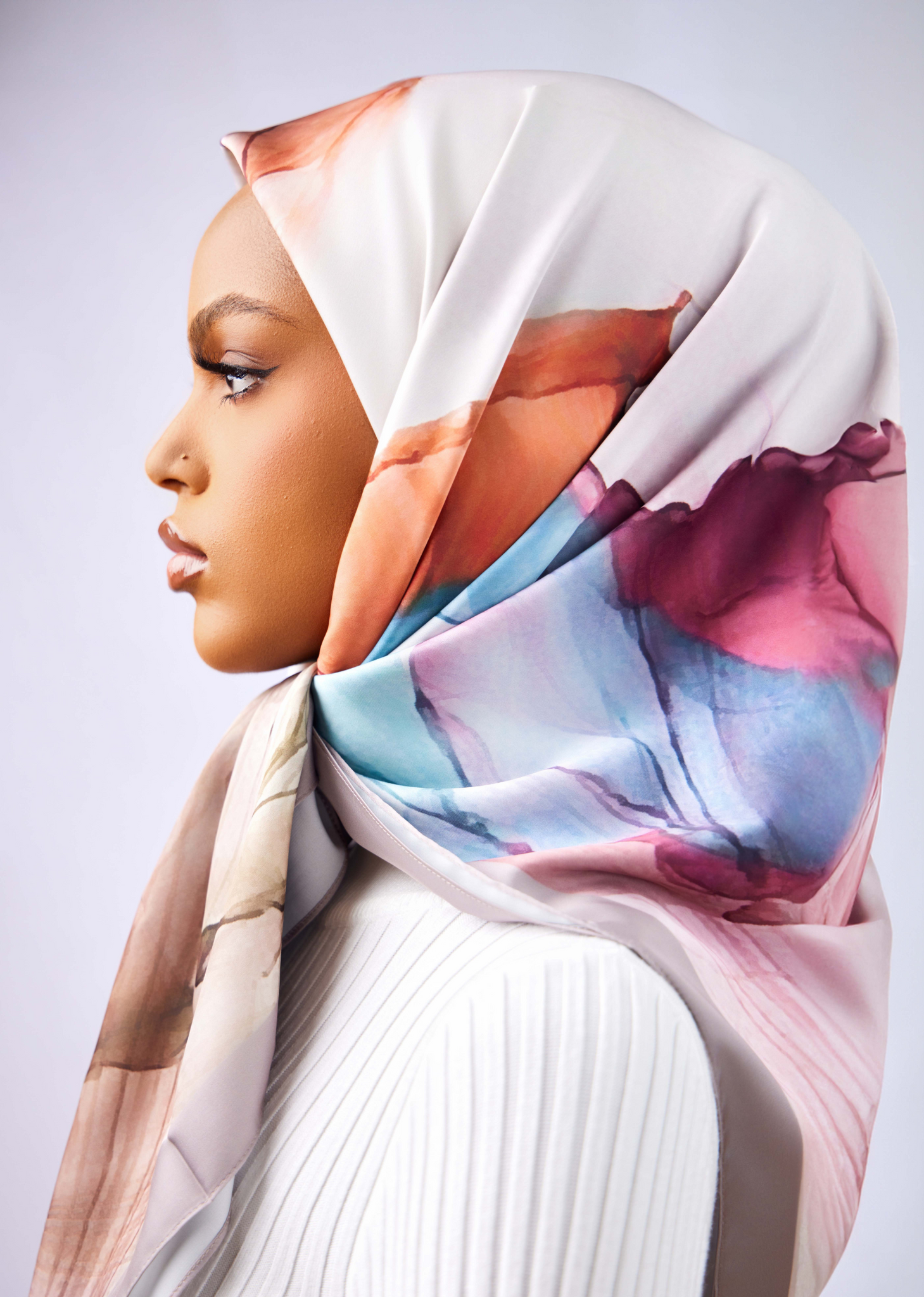 Patterned Matte Silk ~ Sienna