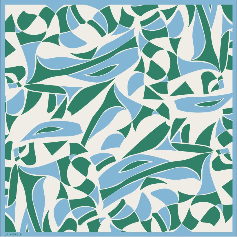 Patterned Matte Silk ~ Cloud