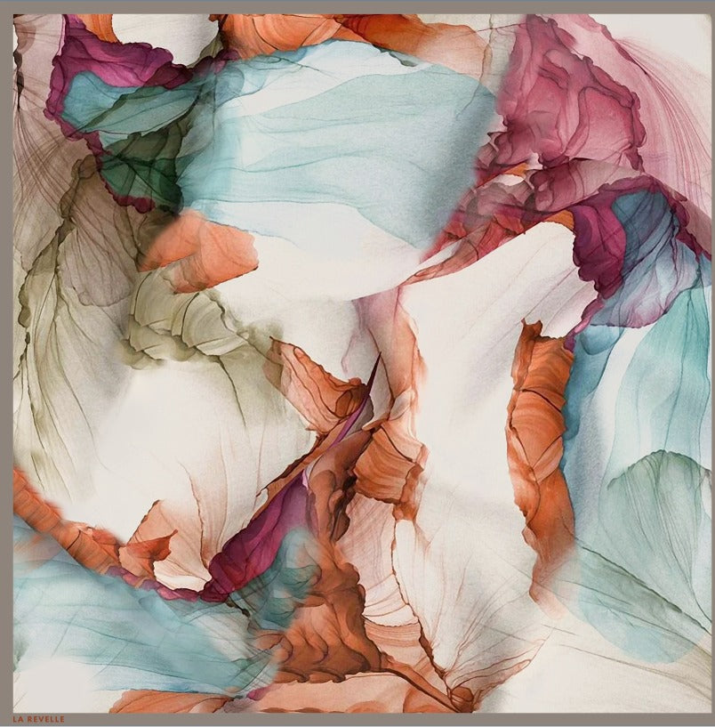 Patterned Matte Silk ~ Sienna