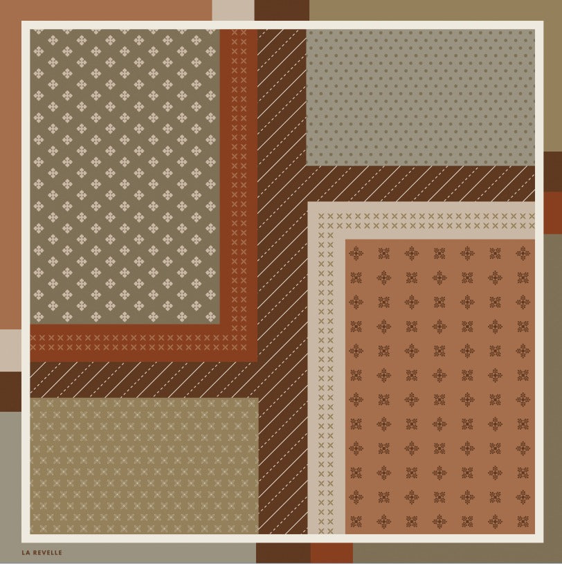 Patterned Matte Silk ~ Dune