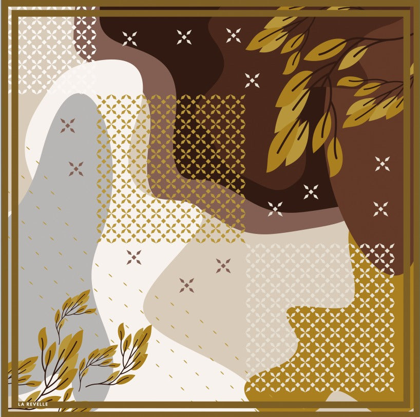 Patterned Matte Silk ~ Amber